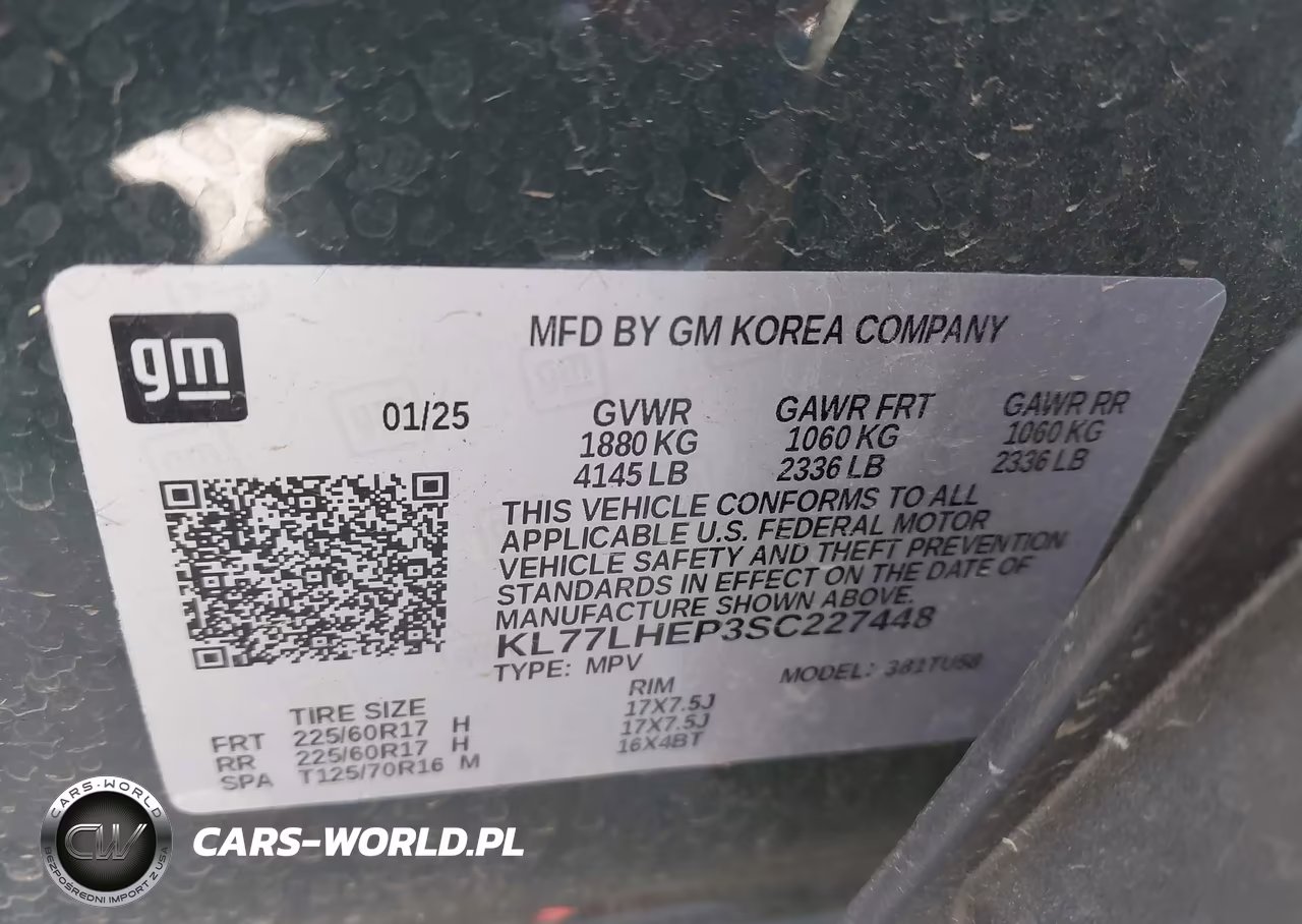 2025 Chevrolet Trax Fwd Lt VIN:KL77LHEP3SC227448 - 9