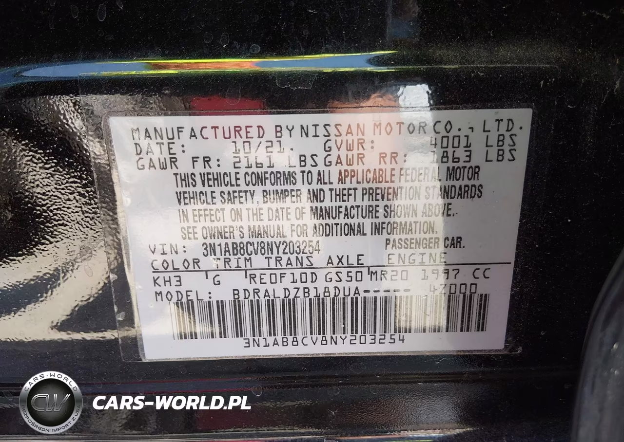2022 Nissan Sentra Sv Xtronic Cvt VIN:3N1AB8CV8NY203254 - 9