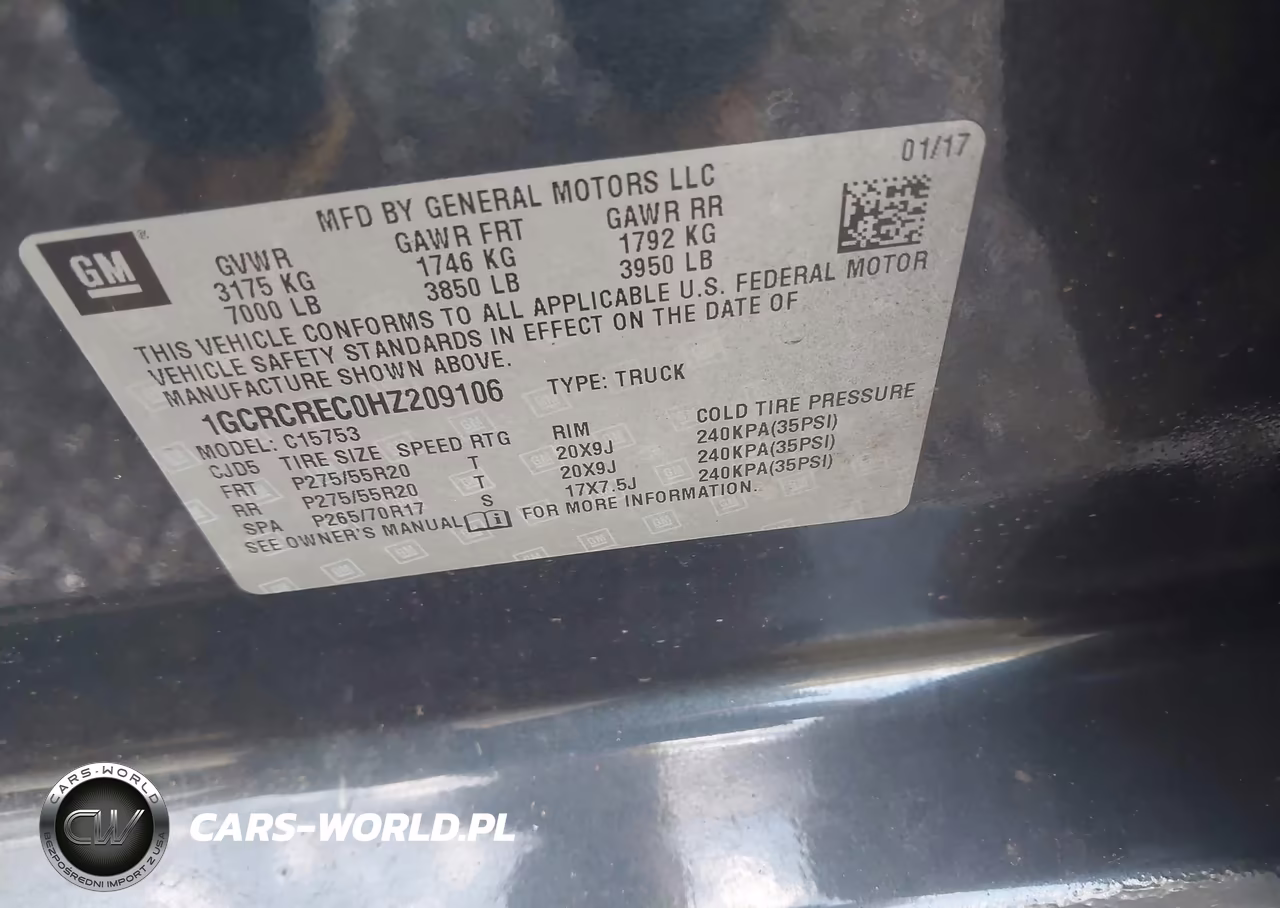 2017 Chevrolet Silverado 1500 Lt VIN:1GCRCREC0HZ209106 - 9