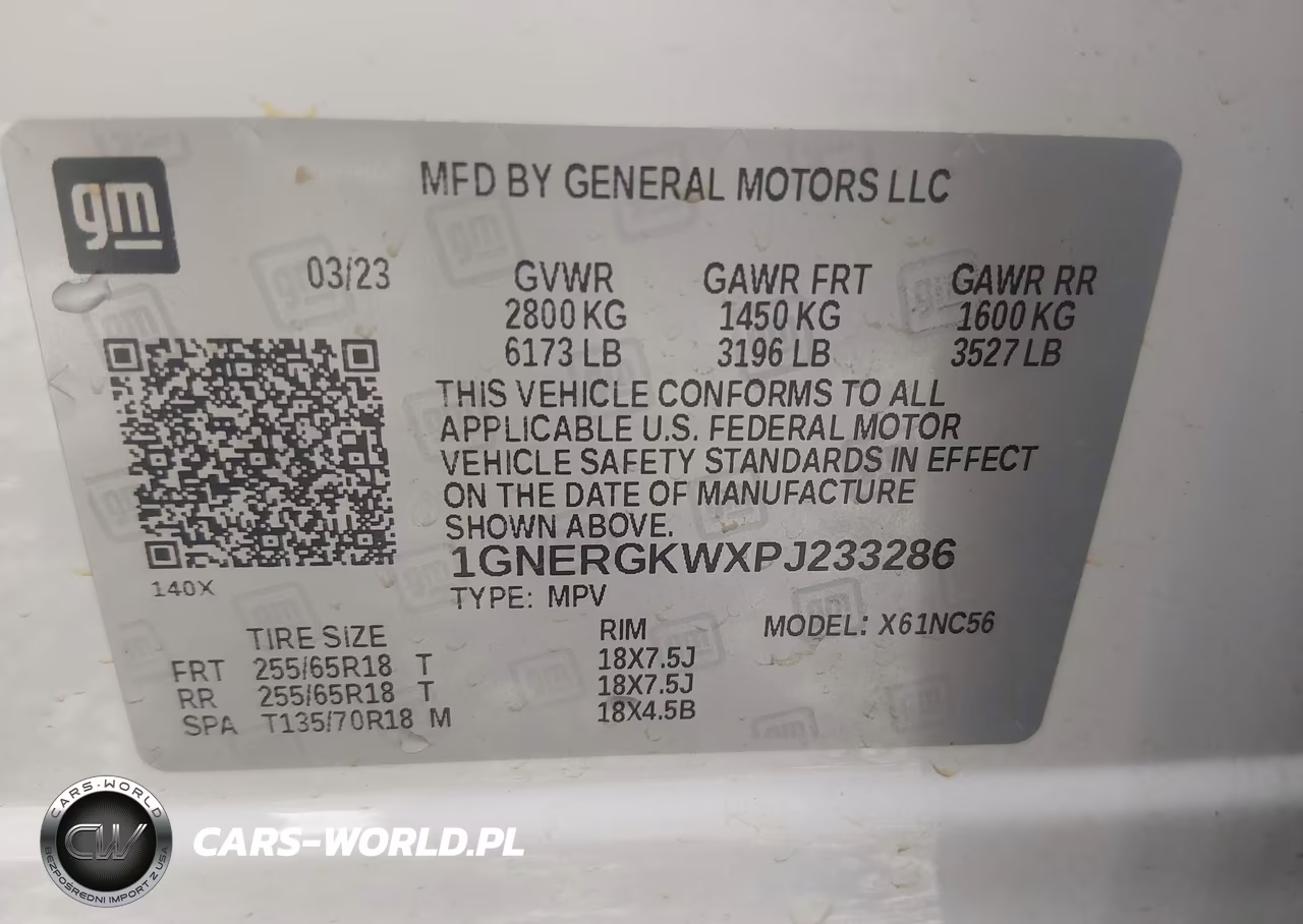 2023 Chevrolet Traverse Fwd Lt Cloth VIN:1GNERGKWXPJ233286 - 9