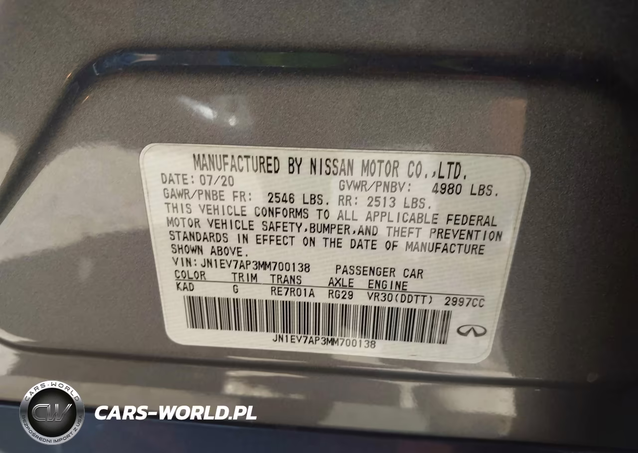 2021 Infiniti Q50 Pure VIN:JN1EV7AP3MM700138 - 9