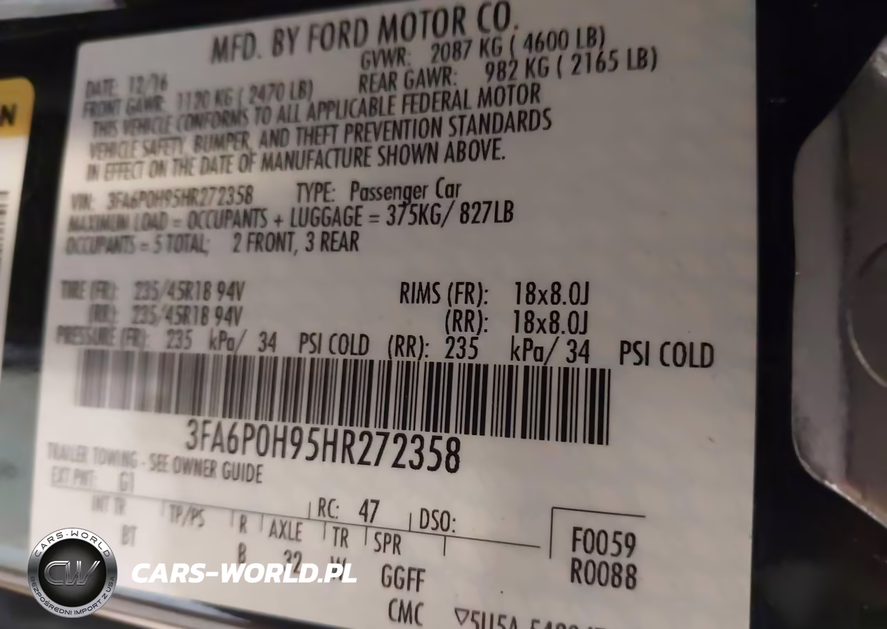 2017 Ford Fusion Se VIN:3FA6P0H95HR272358 - 9