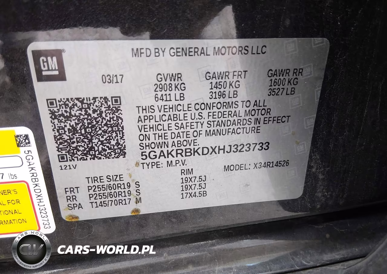 2017 Buick Enclave Leather VIN:5GAKRBKDXHJ323733 - 9