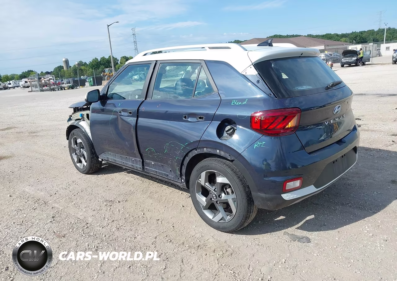 2021 Hyundai Venue Denim VIN:KMHRC8A39MU105040 - 3