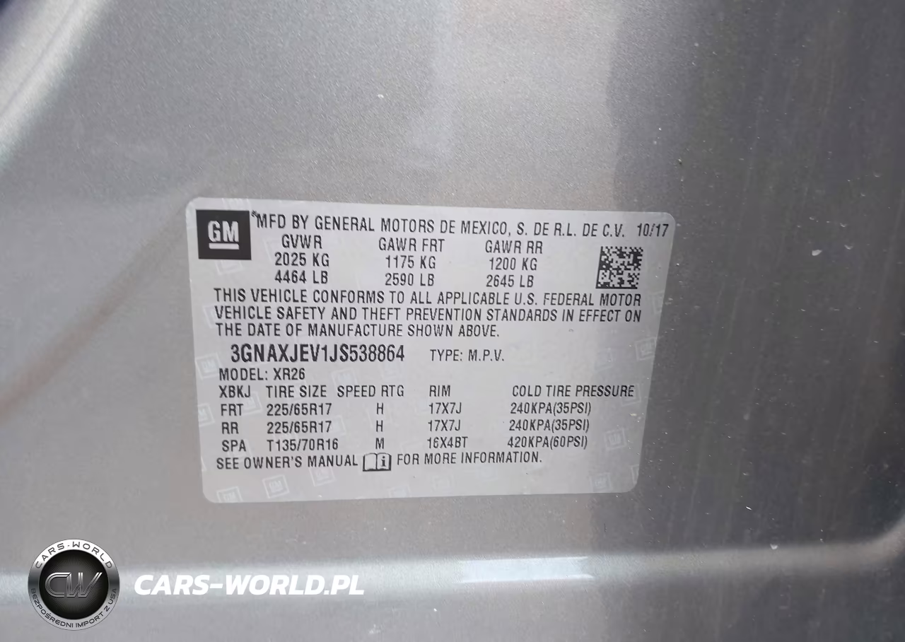 2018 Chevrolet Equinox Lt VIN:3GNAXJEV1JS538864 - 9