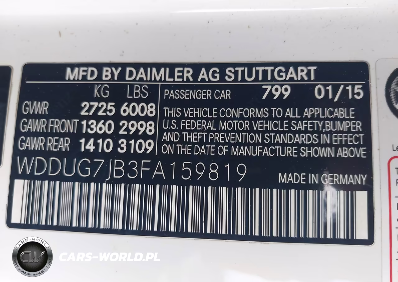 2015 Mercedes-Benz S 63 Amg 4Matic VIN:WDDUG7JB3FA159819 - 9