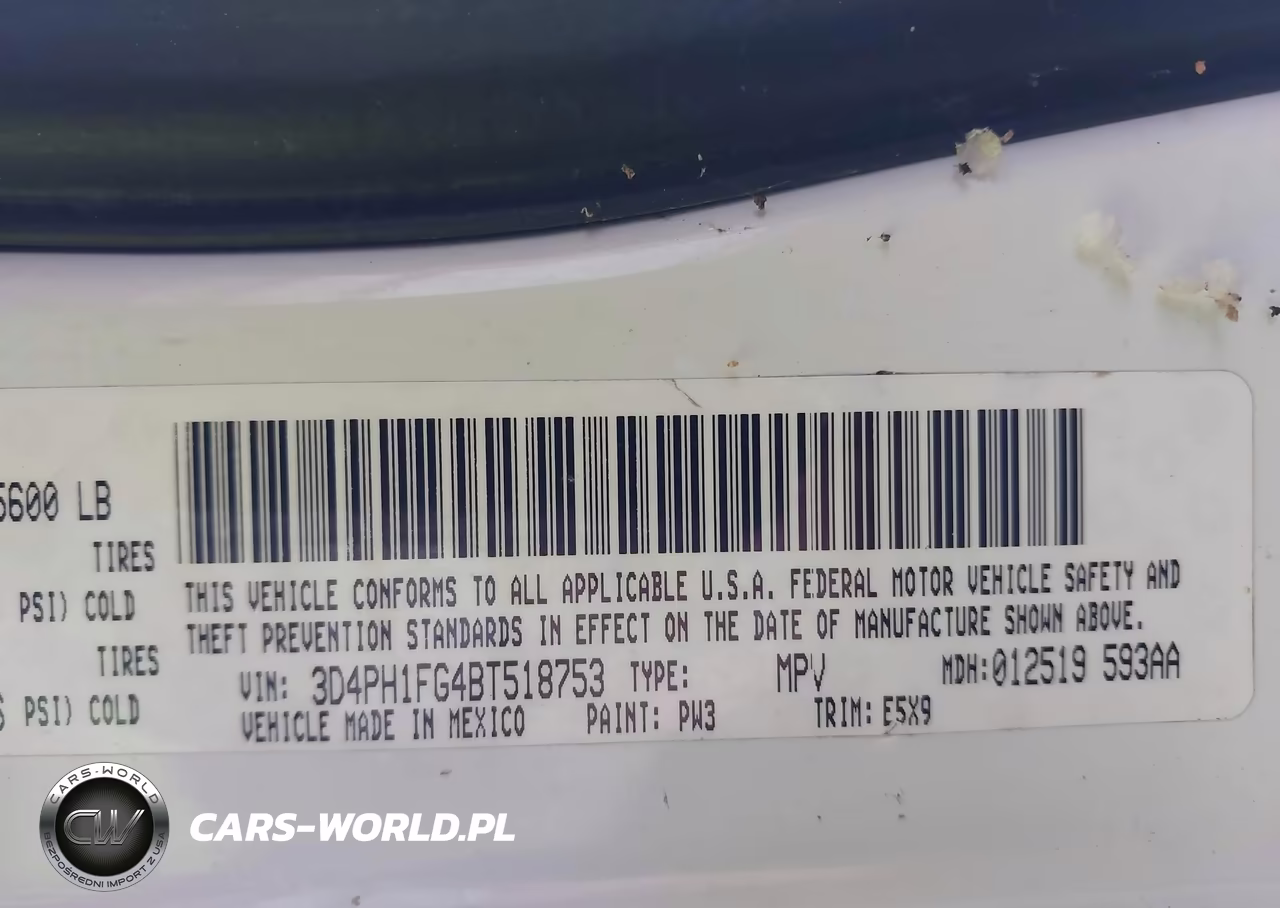 2011 Dodge Journey Mainstreet VIN:3D4PH1FG4BT518753 - 9