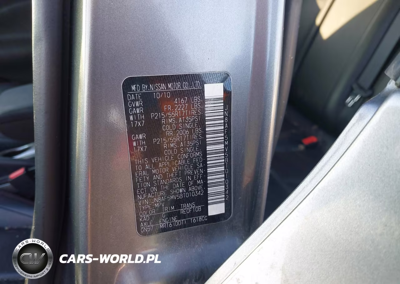 2011 Nissan Juke Sl VIN:JN8AF5MV5BT010342 - 9