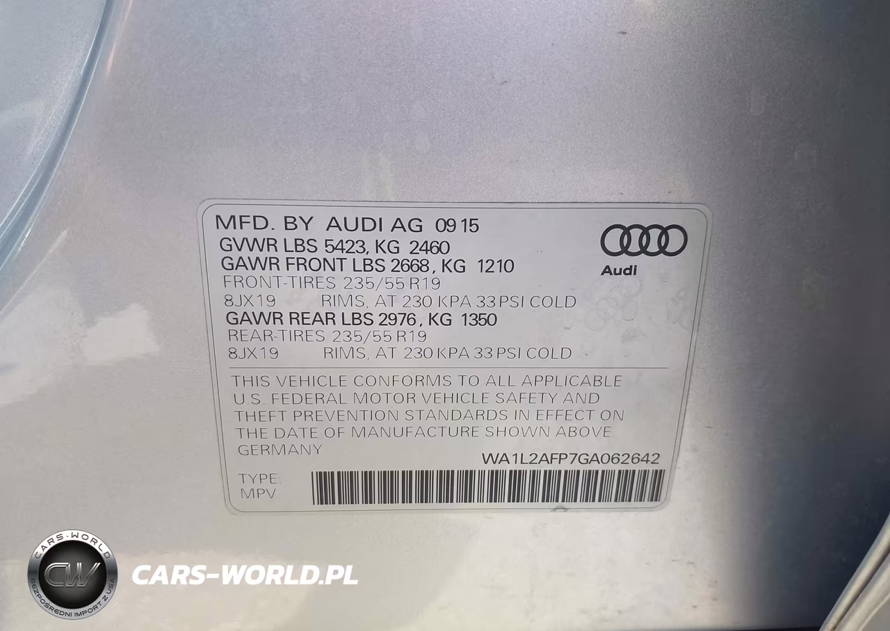 2016 Audi Q5 2.0T Premium VIN:WA1L2AFP7GA062642 - 9