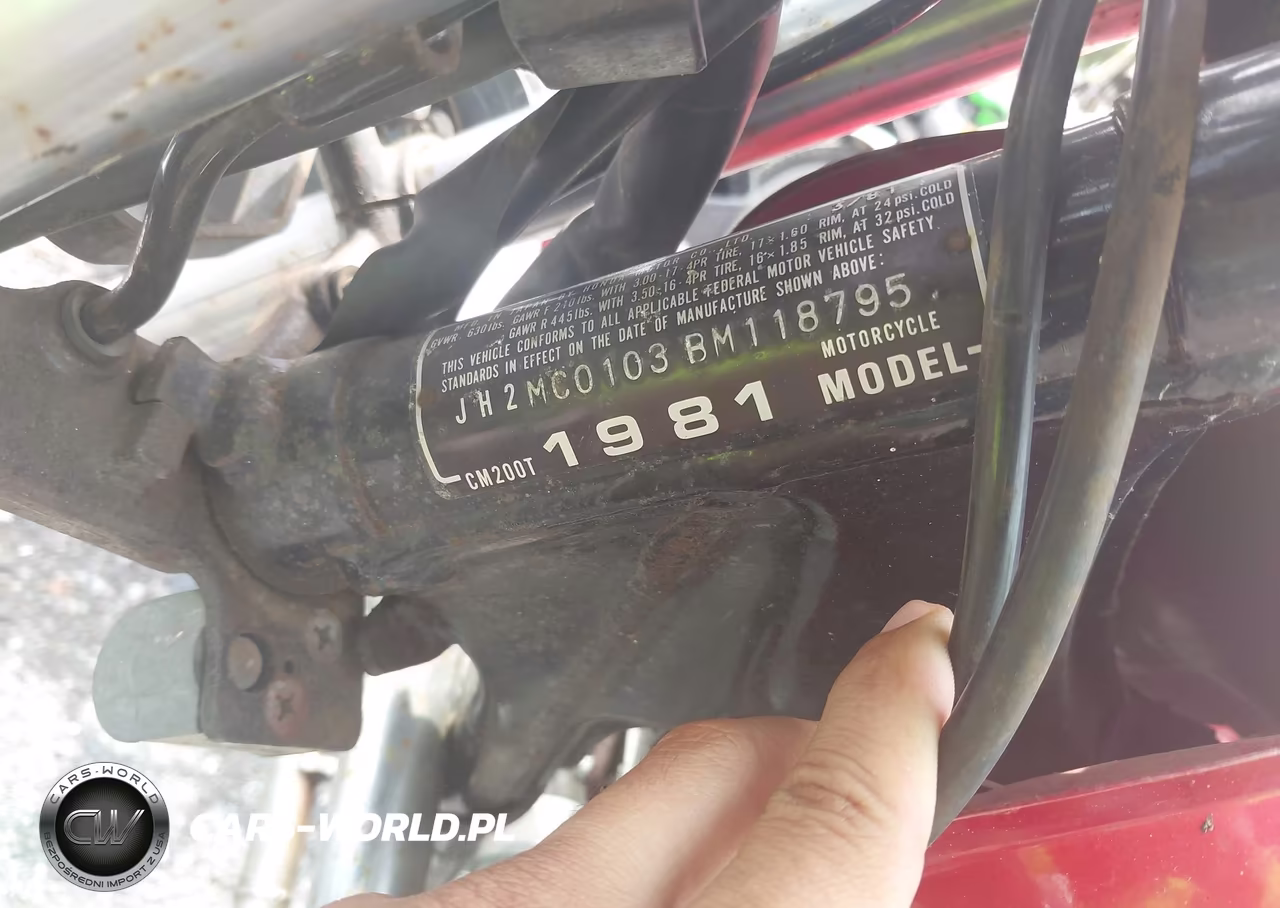 1981 Honda Cm200 VIN:JH2MC0103BM118795 - 10