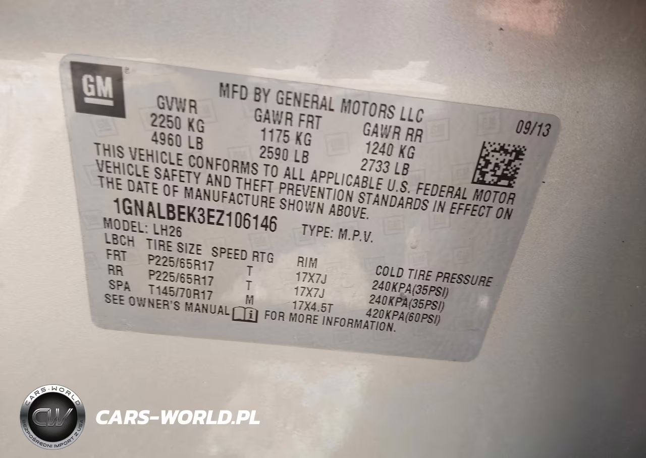 2014 Chevrolet Equinox Lt VIN:1GNALBEK3EZ106146 - 9