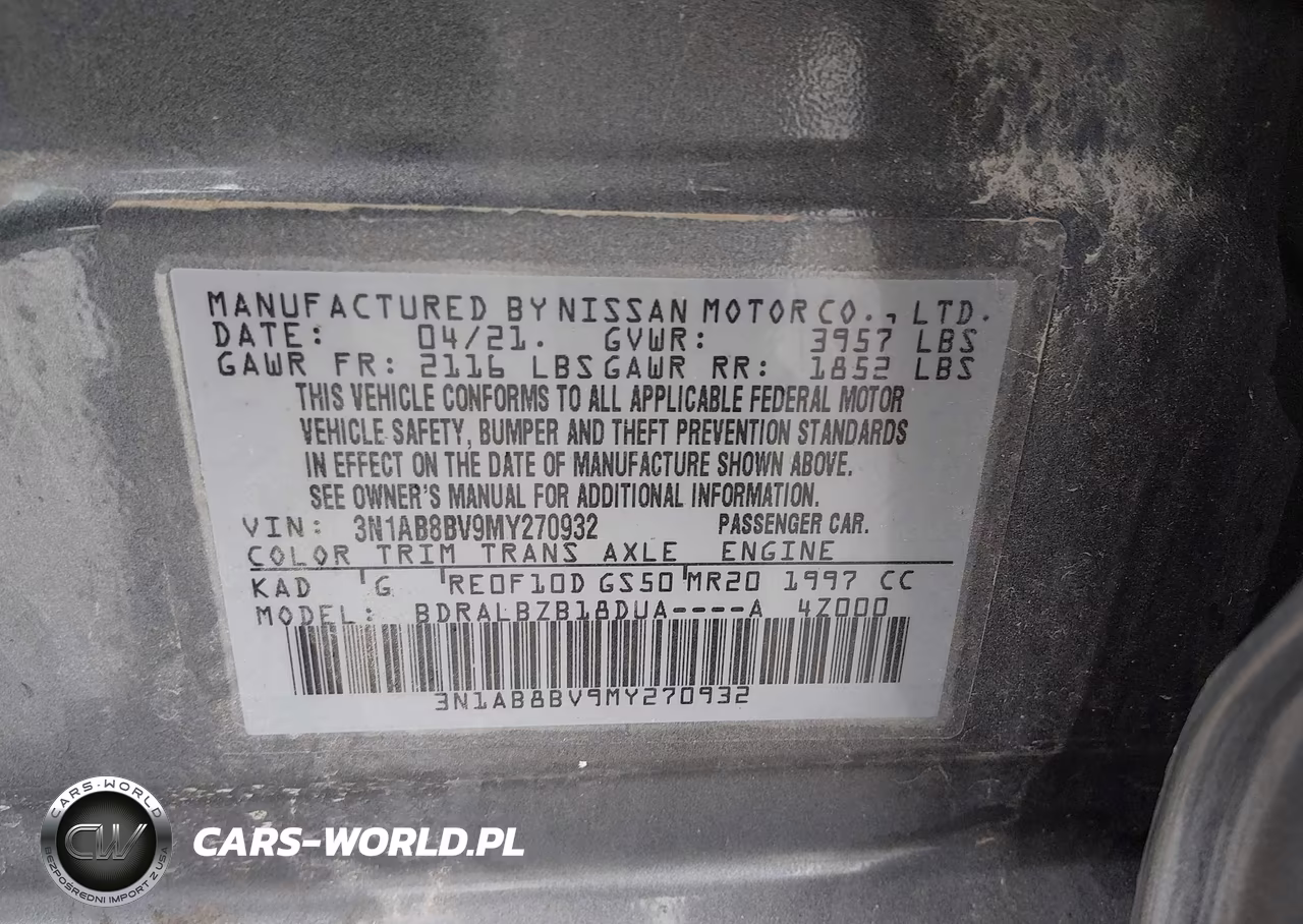 2021 Nissan Sentra S Xtronic Cvt VIN:3N1AB8BV9MY270932 - 9