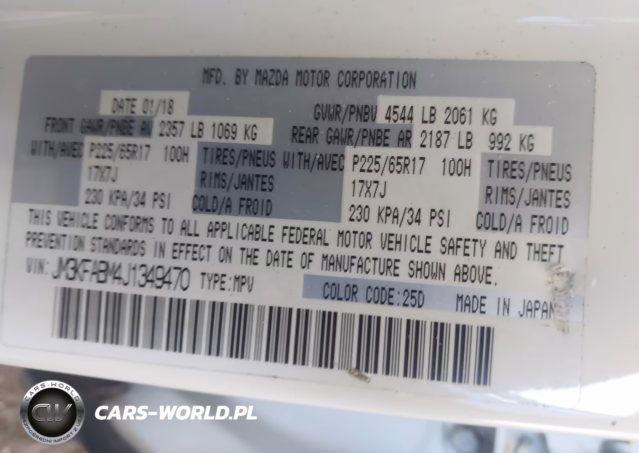 2018 Mazda Cx-5 Sport VIN:JM3KFABM4J1349470 - 9