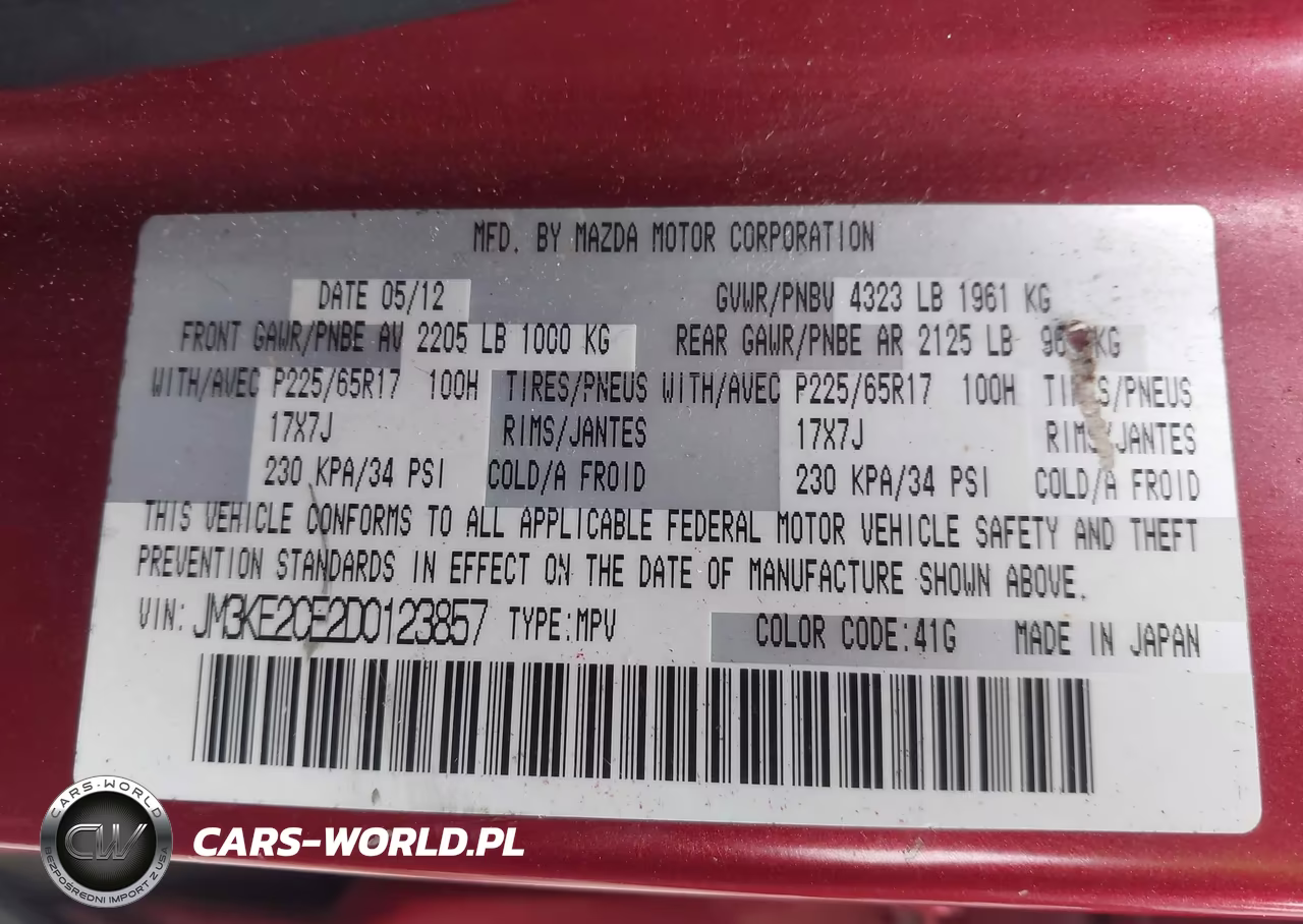 2013 Mazda Cx-5 Touring VIN:JM3KE2CE2D0123857 - 9