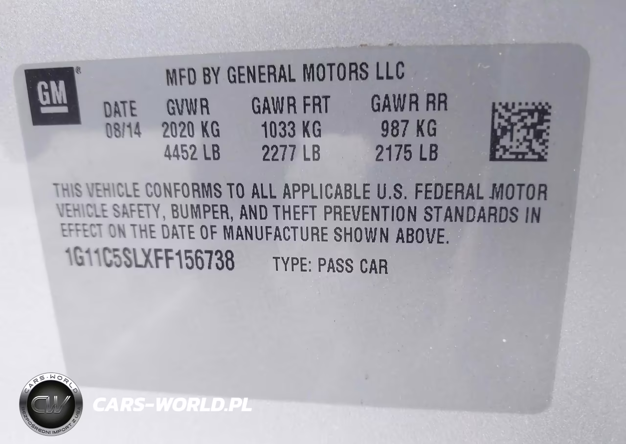 2015 Chevrolet Malibu 1Lt VIN:1G11C5SLXFF156738 - 9