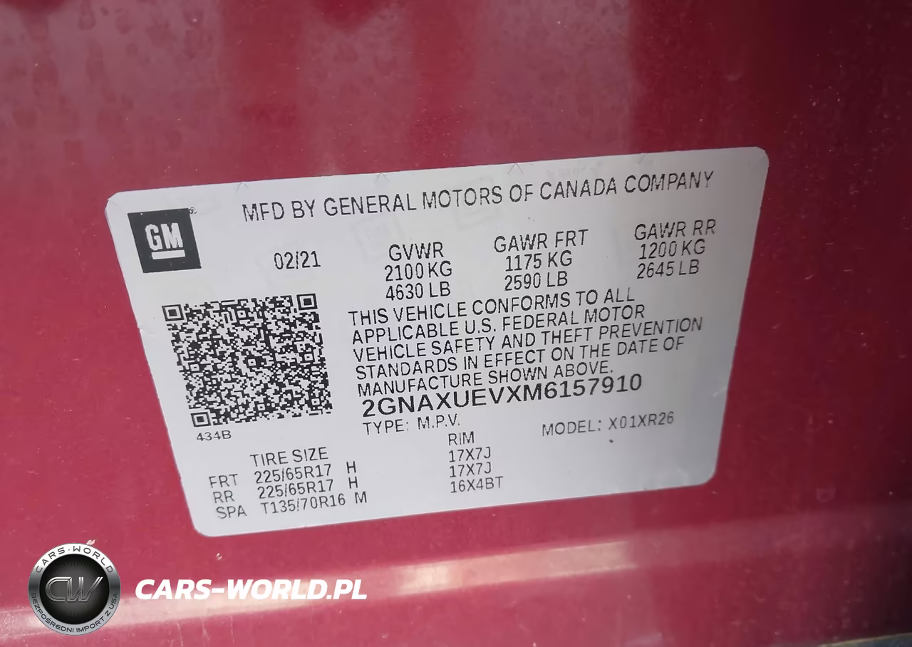 2021 Chevrolet Equinox Awd Lt VIN:2GNAXUEVXM6157910 - 9