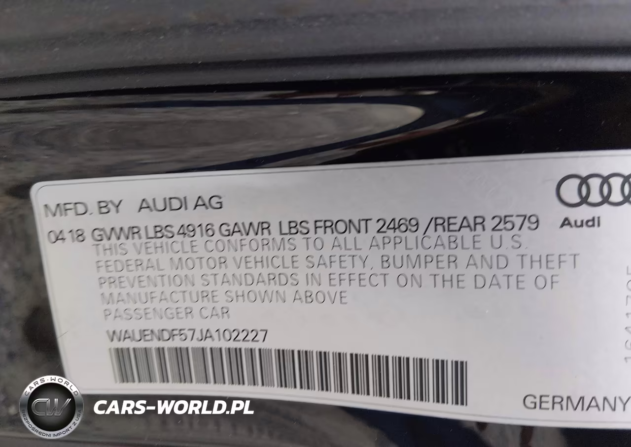 2018 Audi A5 2.0T Premium VIN:WAUENDF57JA102227 - 9