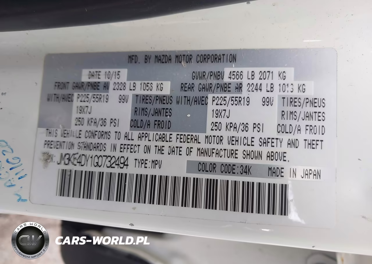 2016 Mazda Cx-5 Grand Touring VIN:JM3KE4DY1G0732494 - 9