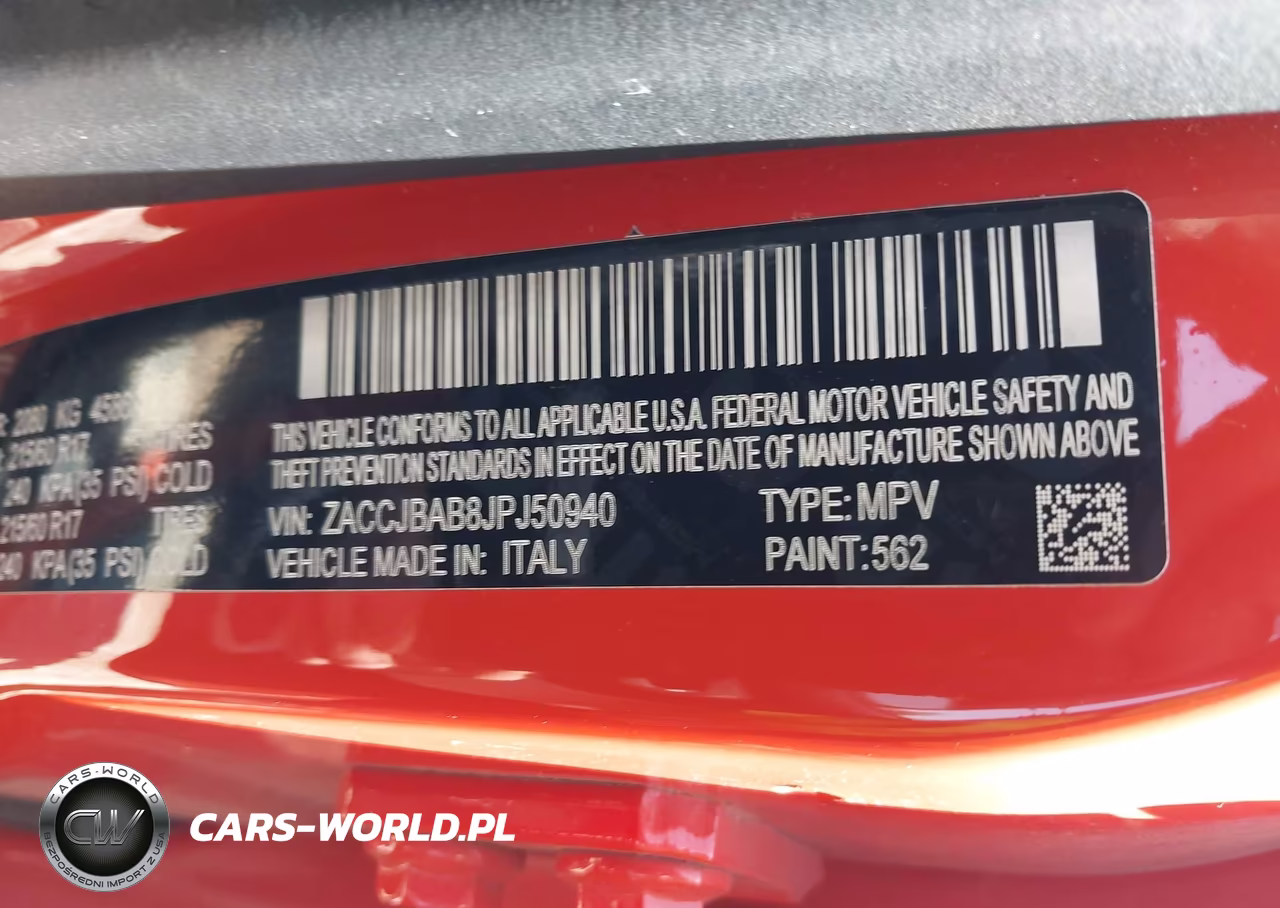 2018 Jeep Renegade Sport 4X4 VIN:ZACCJBAB8JPJ50940 - 9