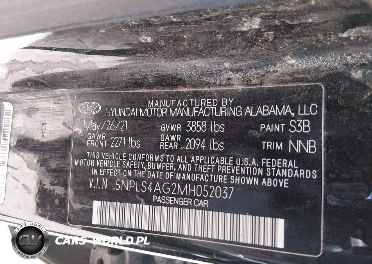 2021 Hyundai Elantra Sel VIN:5NPLS4AG2MH052037 - 9