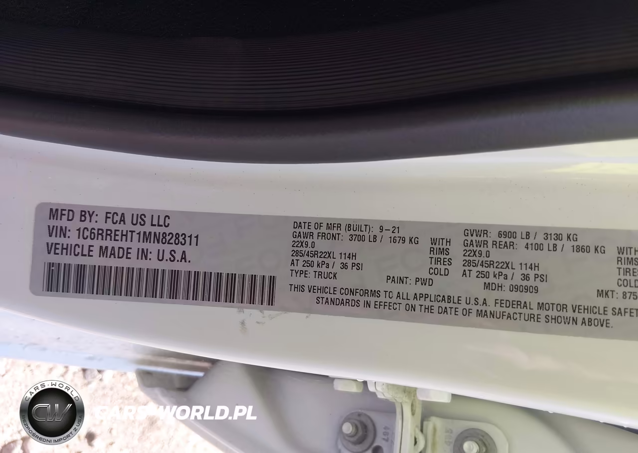 2021 Ram 1500 Limited 4X2 5'7 Box VIN:1C6RREHT1MN828311 - 9