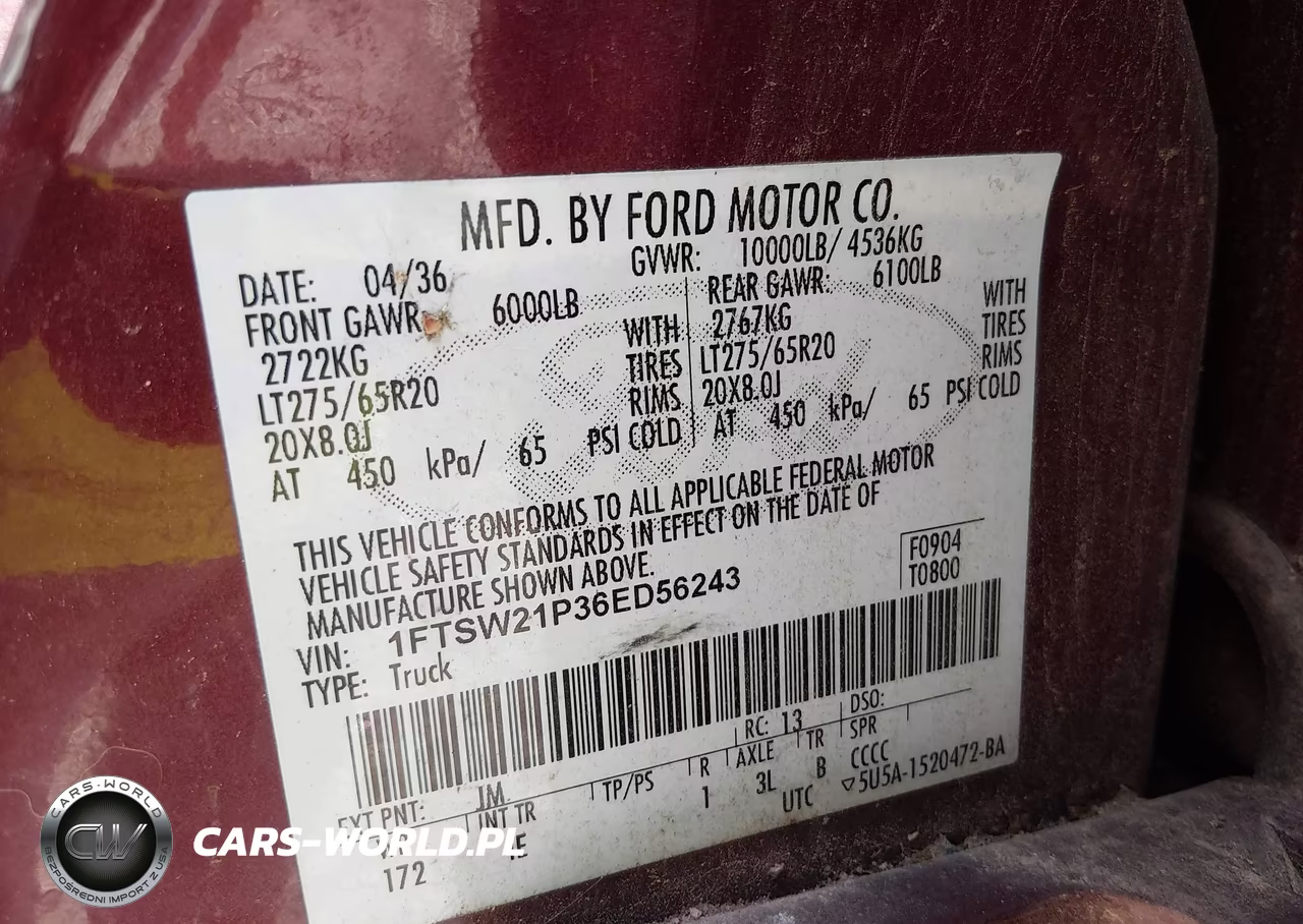 2006 Ford F-250 Lariat-Xl-Xlt VIN:1FTSW21P36ED56243 - 9