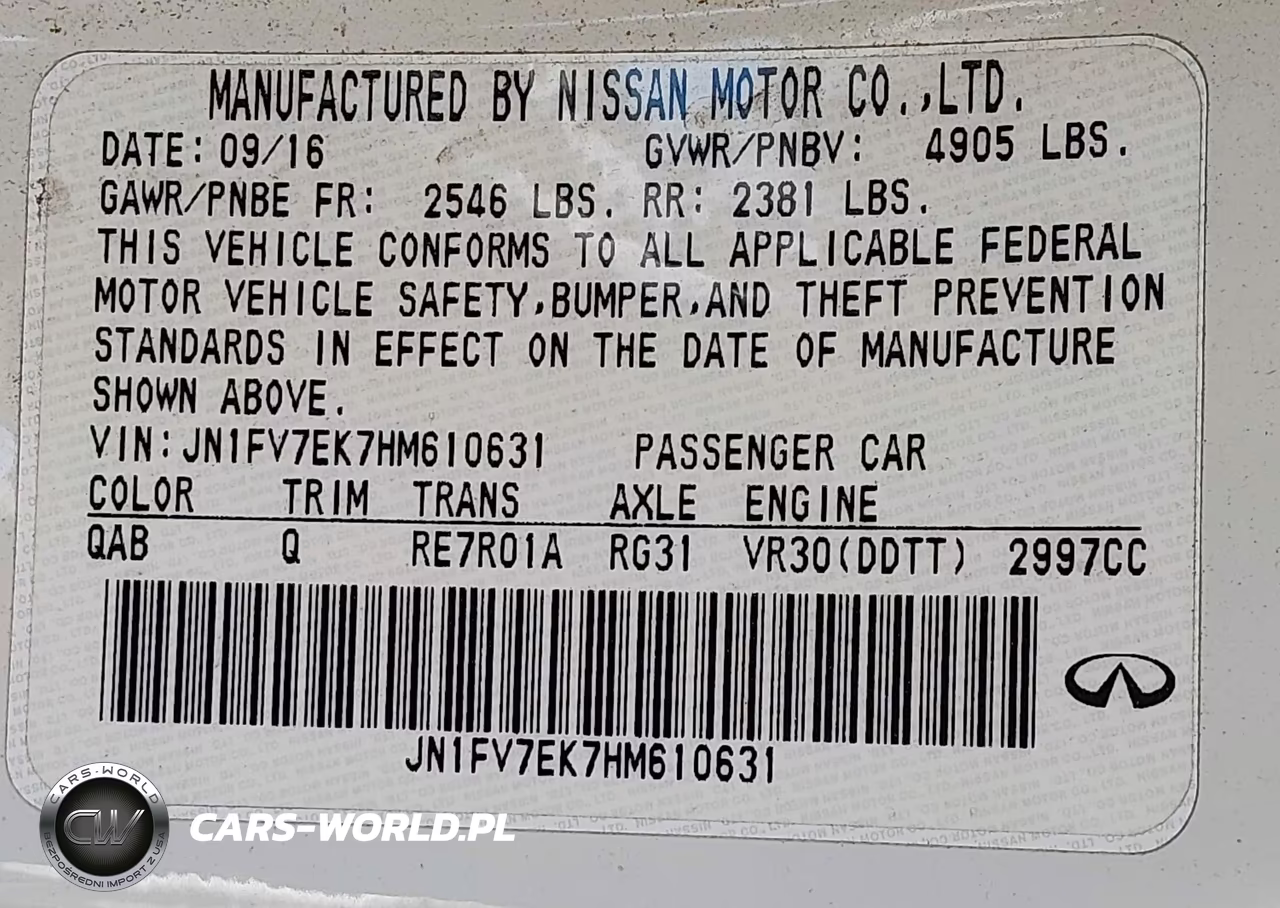 2017 Infiniti Q60 3.0T Red Sport 400 VIN:JN1FV7EK7HM610631 - 9