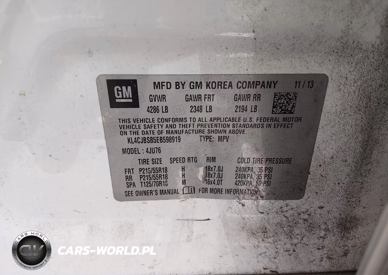 2014 Buick Encore Convenience VIN:KL4CJBSB5EB598919 - 9