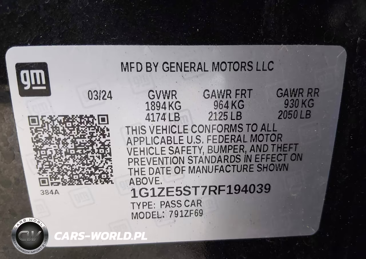 2024 Chevrolet Malibu Fwd 2Lt VIN:1G1ZE5ST7RF194039 - 9