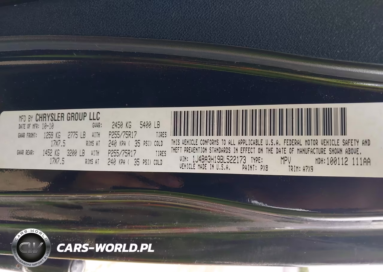 2011 Jeep Wrangler Unlimited Sport VIN:1J4BA3H19BL522173 - 9