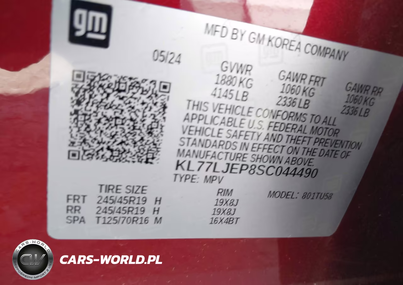 2025 Chevrolet Trax Fwd 2Rs VIN:KL77LJEP8SC044490 - 9