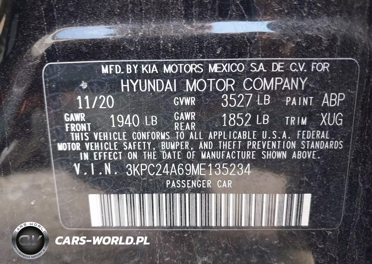 2021 Hyundai Accent Sel VIN:3KPC24A69ME135234 - 9