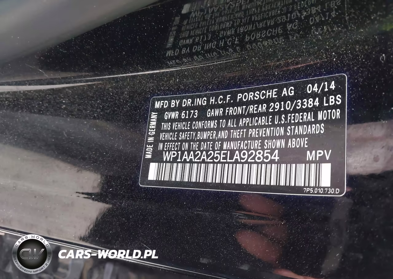 2014 Porsche Cayenne Platinum Edition VIN:WP1AA2A25ELA92854 - 9