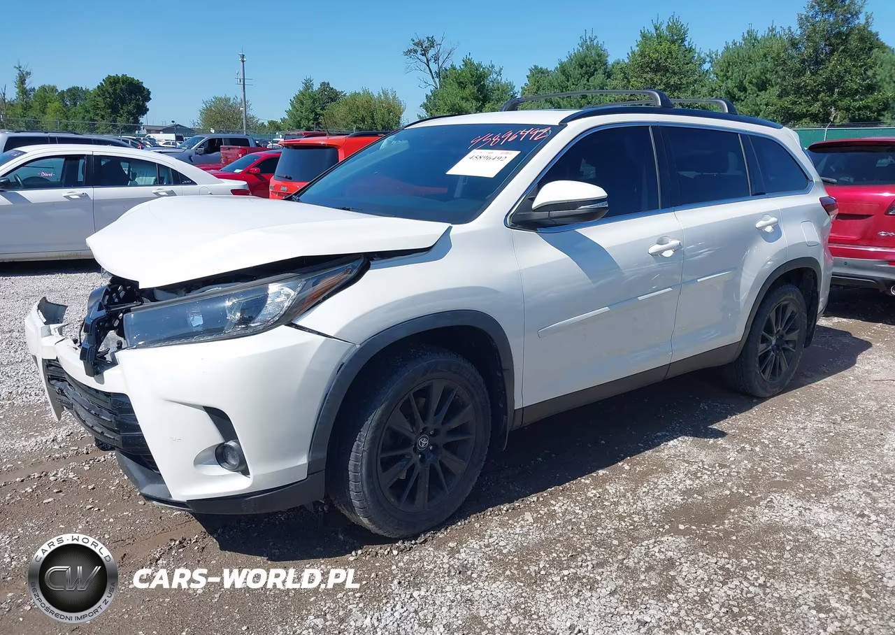 2019 Toyota Highlander Se VIN:5TDJZRFH3KS598841 - 2