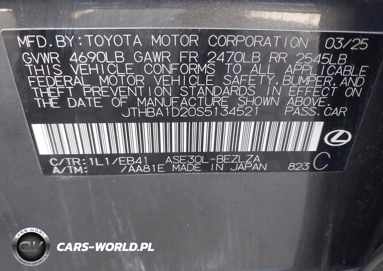 2025 Lexus Is 300 F Sport Design VIN:JTHBA1D20S5134521 - 9