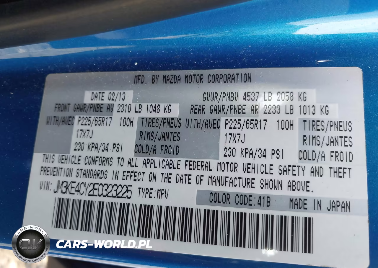 2014 Mazda Cx-5 Touring VIN:JM3KE4CY2E0323225 - 9