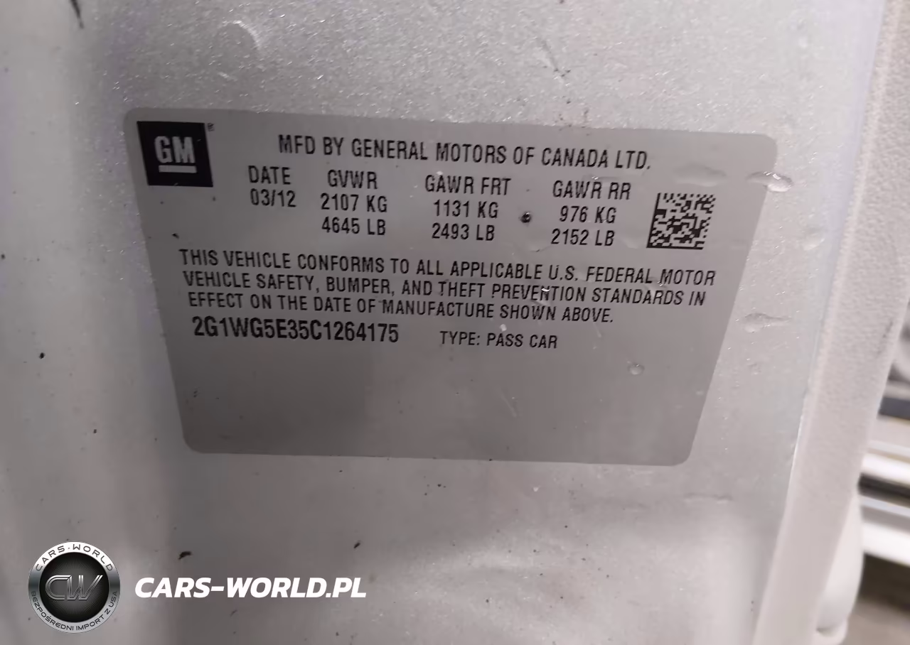 2012 Chevrolet Impala Lt VIN:2G1WG5E35C1264175 - 9