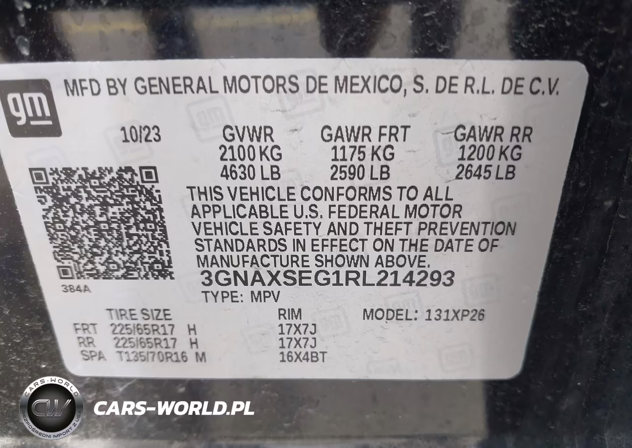 2024 Chevrolet Equinox Awd Ls VIN:3GNAXSEG1RL214293 - 9