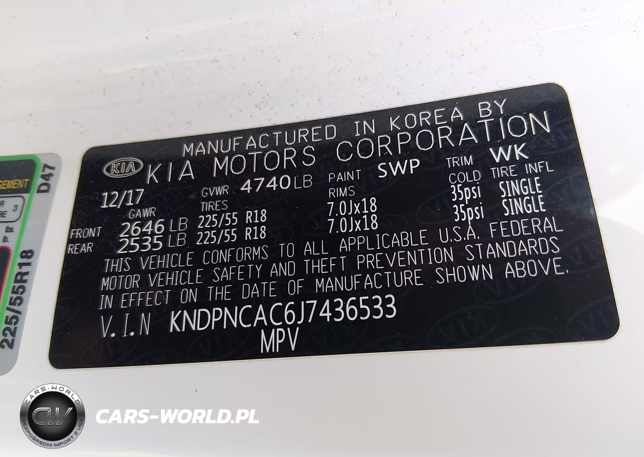 2018 Kia Sportage Ex VIN:KNDPNCAC6J7436533 - 9