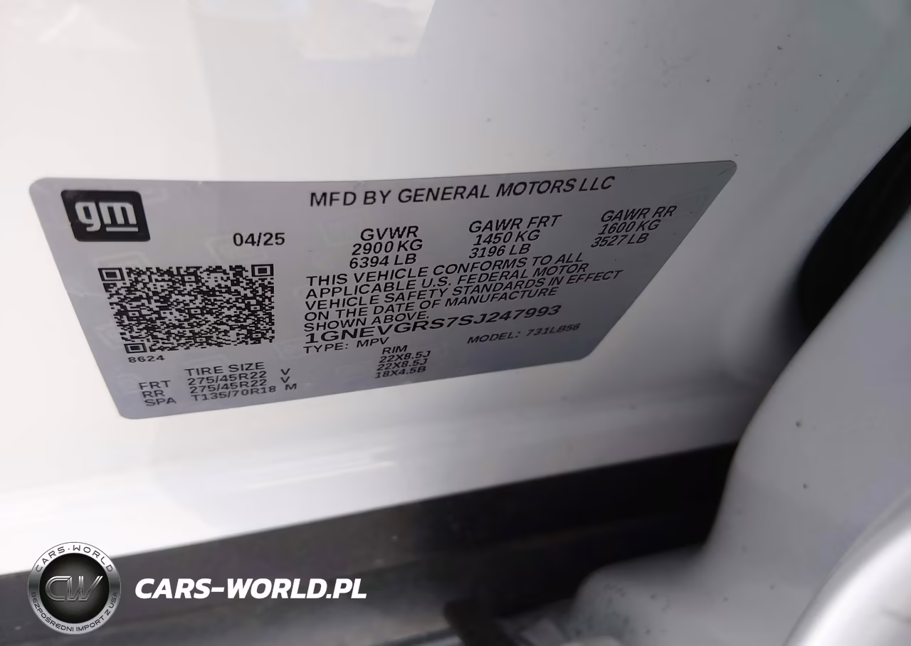 2025 Chevrolet Traverse Awd Lt VIN:1GNEVGRS7SJ247993 - 9