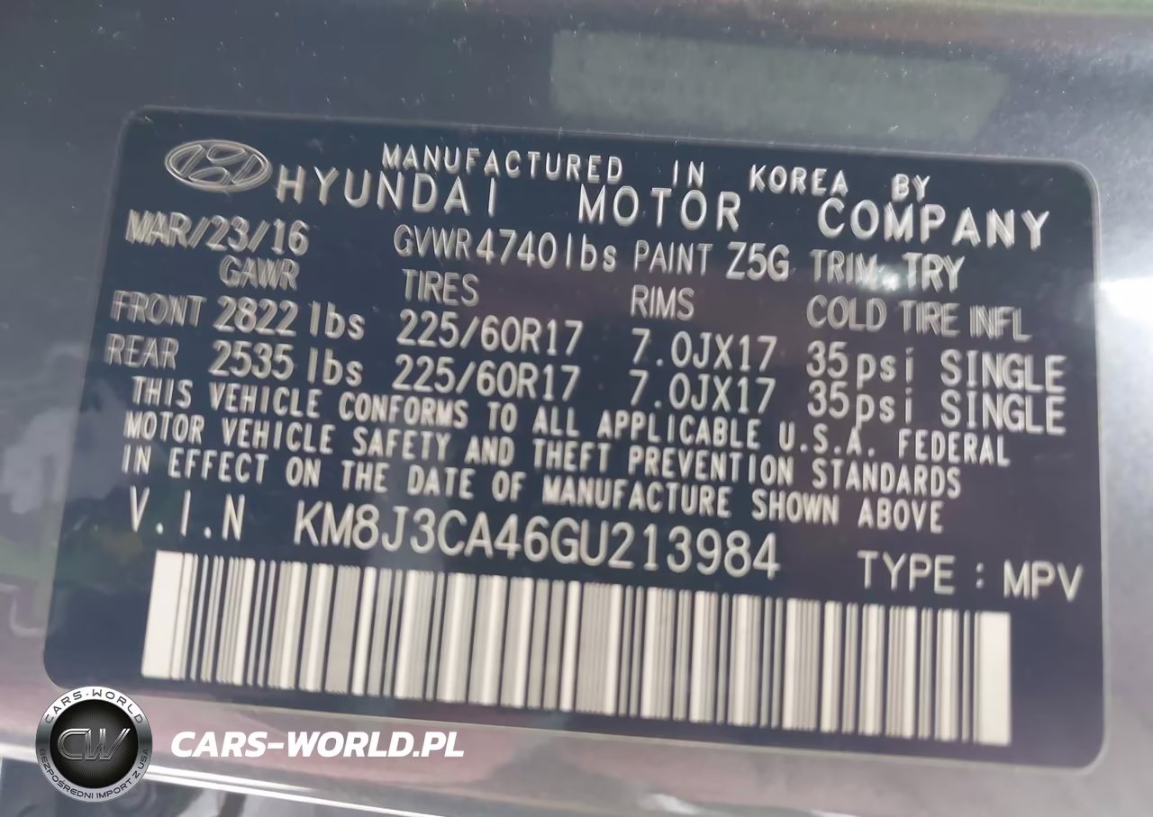 2016 Hyundai Tucson Se VIN:KM8J3CA46GU213984 - 9