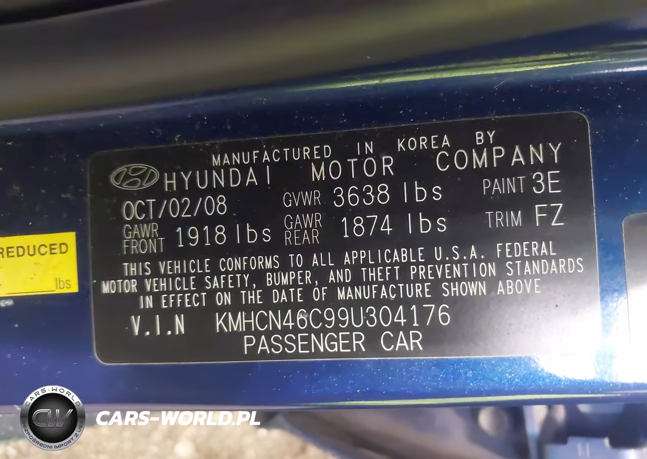2009 Hyundai Accent Gls VIN:KMHCN46C99U304176 - 9