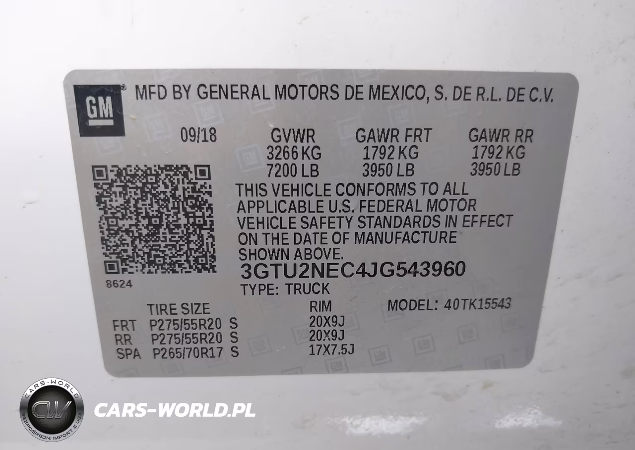2018 GMC Sierra 1500 Slt VIN:3GTU2NEC4JG543960 - 9