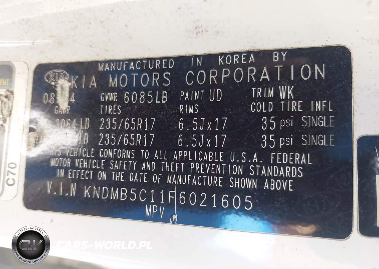 2015 Kia Sedona Lx VIN:KNDMB5C11F6021605 - 9