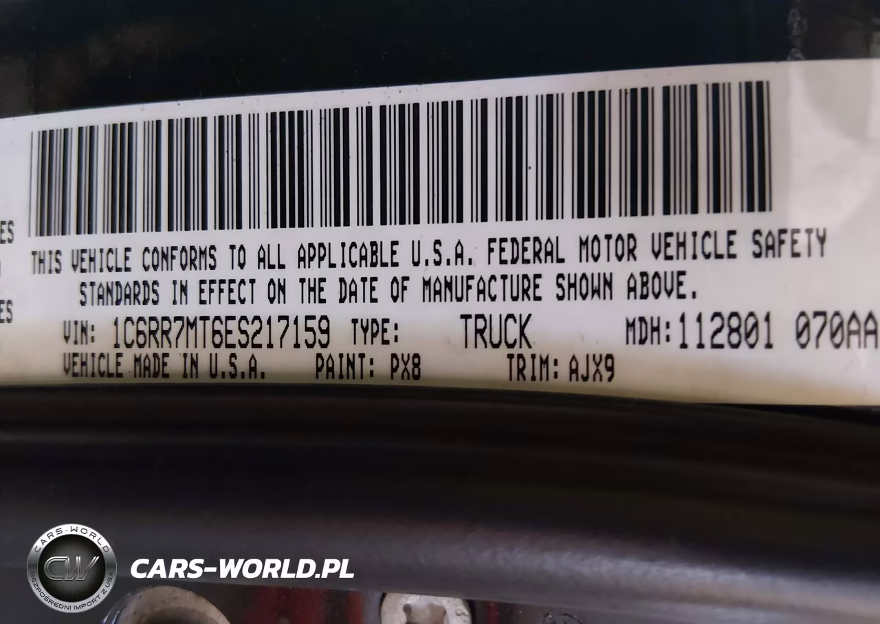 2014 Ram 1500 Sport VIN:1C6RR7MT6ES217159 - 9