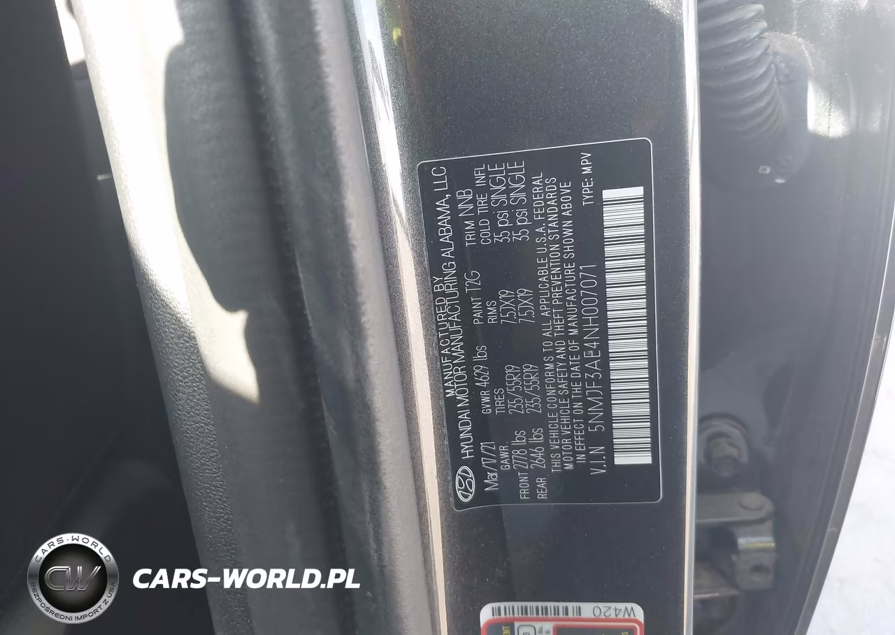 2022 Hyundai Tucson Sel VIN:5NMJF3AE4NH007071 - 9