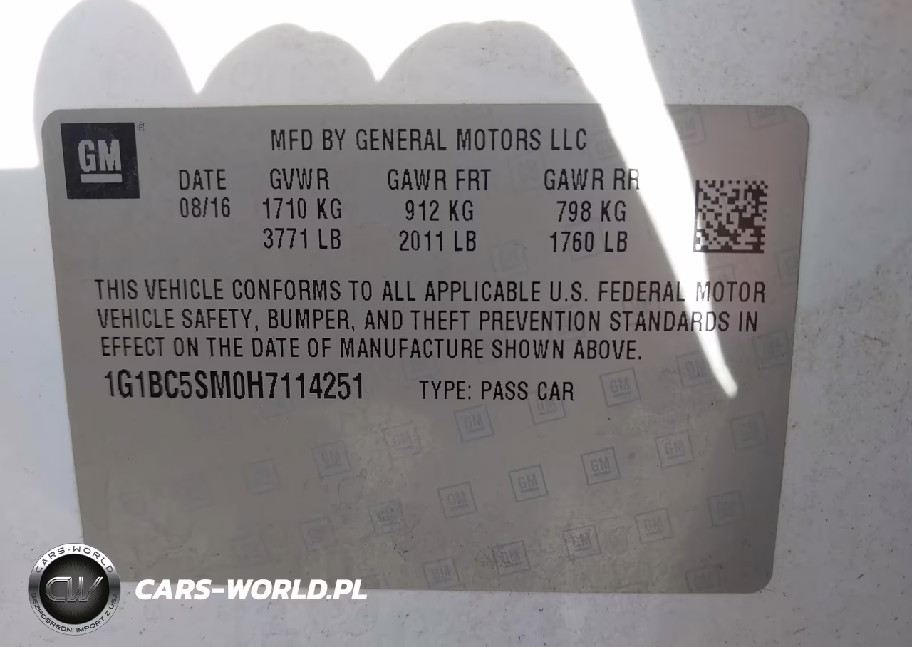 2017 Chevrolet Cruze Ls Auto VIN:1G1BC5SM0H7114251 - 9