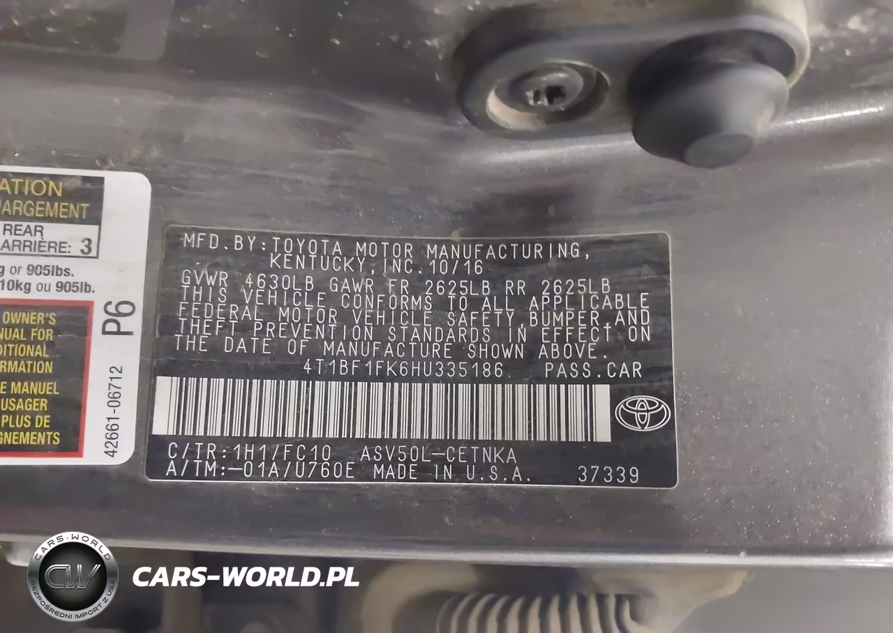 2017 Toyota Camry Le VIN:4T1BF1FK6HU335186 - 9