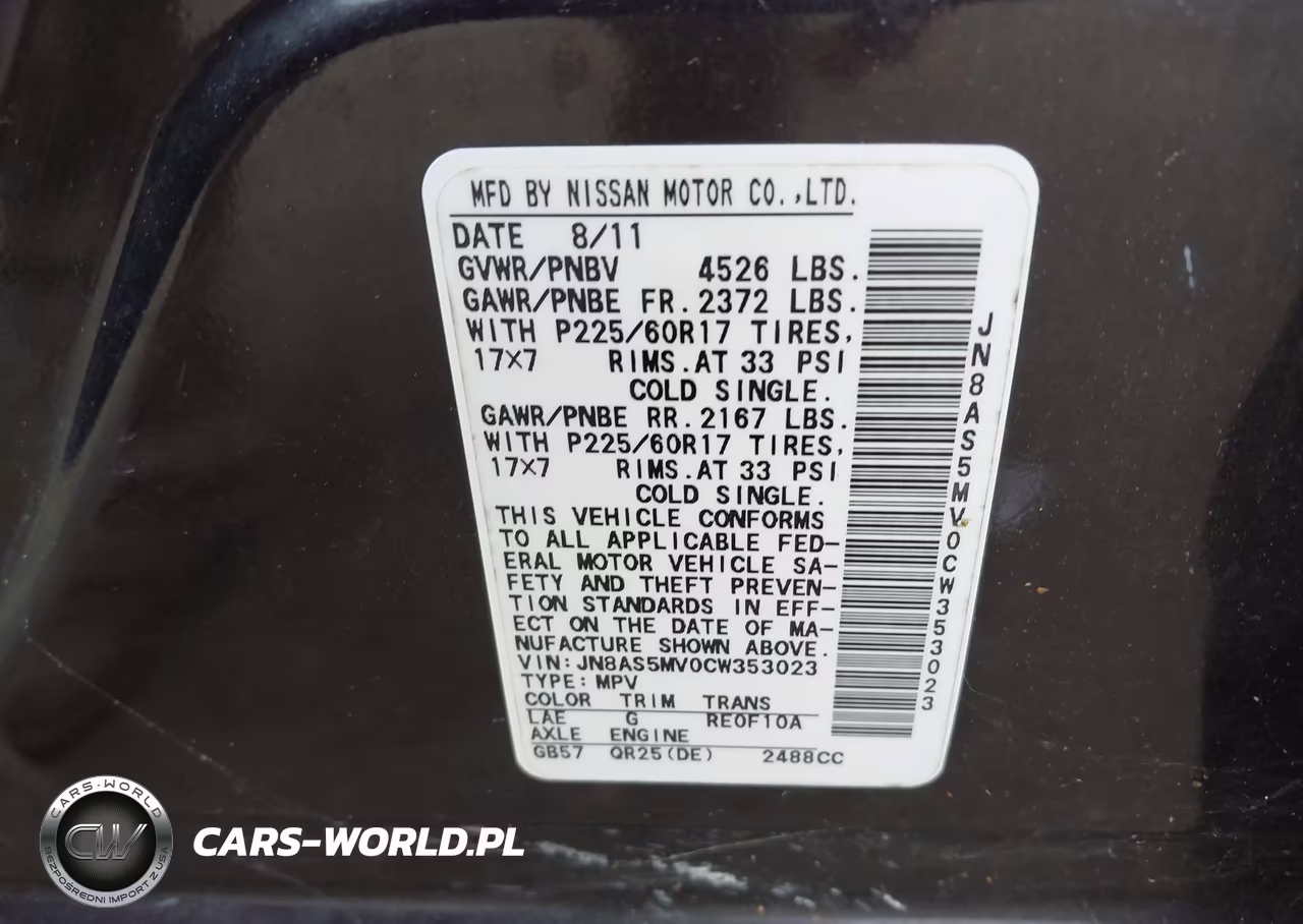 2012 Nissan Rogue Sv VIN:JN8AS5MV0CW353023 - 9