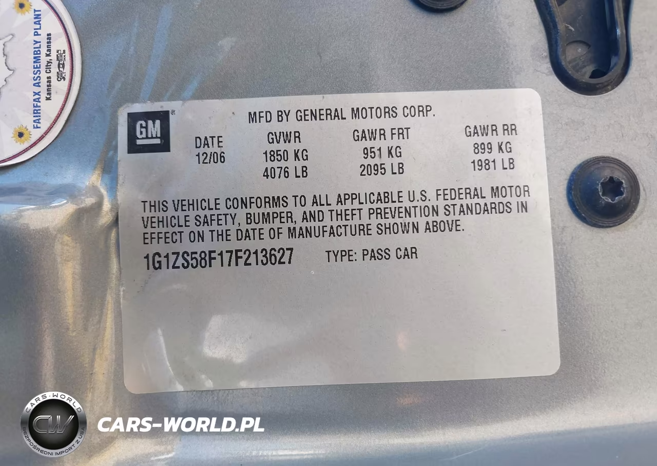 2007 Chevrolet Malibu Ls W-1Ls VIN:1G1ZS58F17F213627 - 9